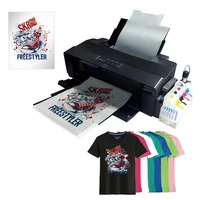 heat transfer textile fabric tshirt digital printer machine a3 l1800 dtf inkjet printer