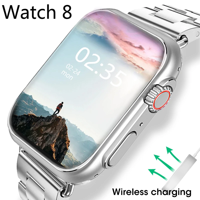 Watch Ultra Series 8 Smart Watch Bluetooth Call NFC Wireless Charge IP68 Waterproof SmartWatch 2 Inch HD Screen for Apple Watch