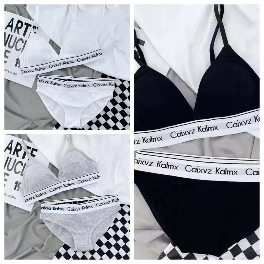 Комплект женского нижнего белья с V-образным вырезом и открытой спиной