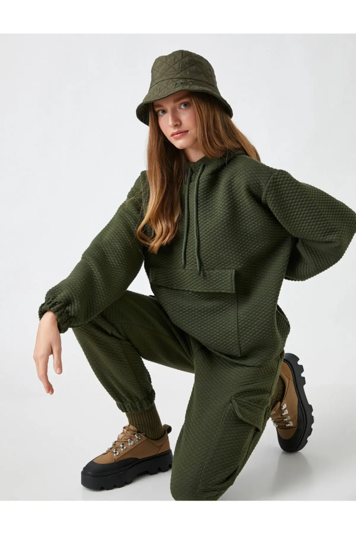 

Women's Sweatshirt Kangaroo Pocket Quilted Hoodie Hoodies Fashion All Season New Designer Pullovers Fleece Hoodies