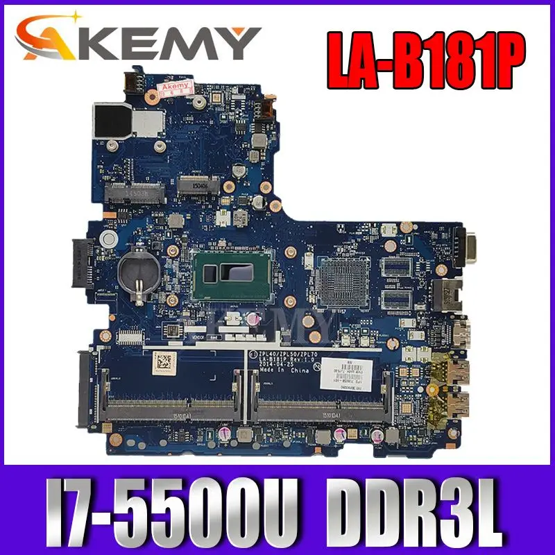 

Высококачественная материнская плата для ноутбука HP Probook 799553 G2 ZPL40/ZPL50/ZPL70 LA-B181P SR23W I7-5500U DDR3L, полностью протестирована
