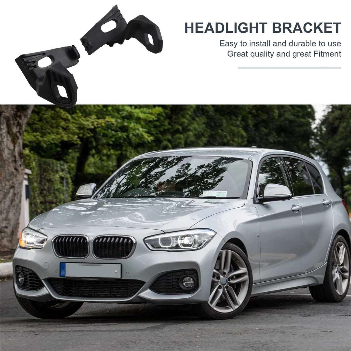 1 пара кронштейнов передней фары для BMW F20 F21 F22 F87 M2 51647273066 51647273065