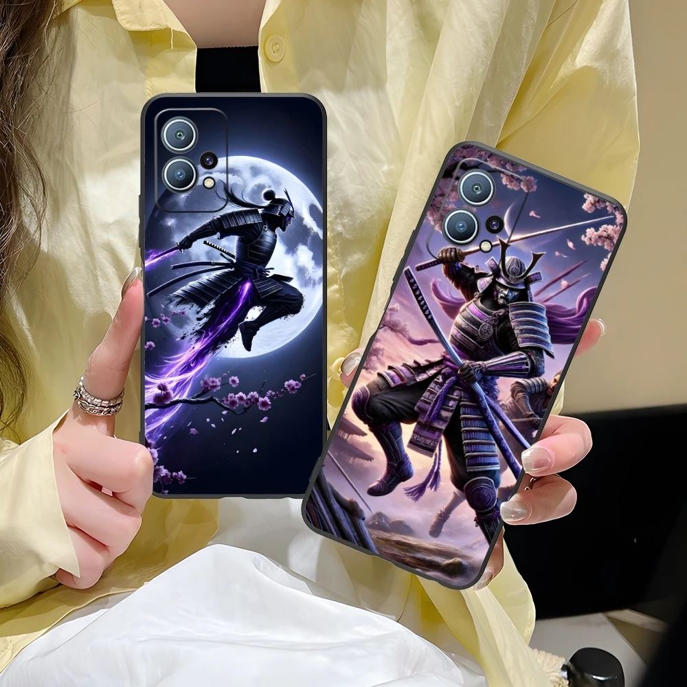 Чехол для мобильного телефона Bushido Samurai Huawei P60 P50 P40 P30 P20 P10 P9 P8 Pro Lite Plus черный мягкий