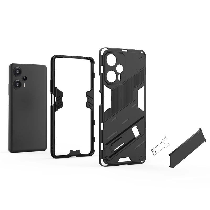 Holder Case For Xiaomi Poco F5 Cover For Poco F5 Capas Phone Bumper Back Armor Kickstand Shockproof Cover Poco F5 Pro F 5 Fundas