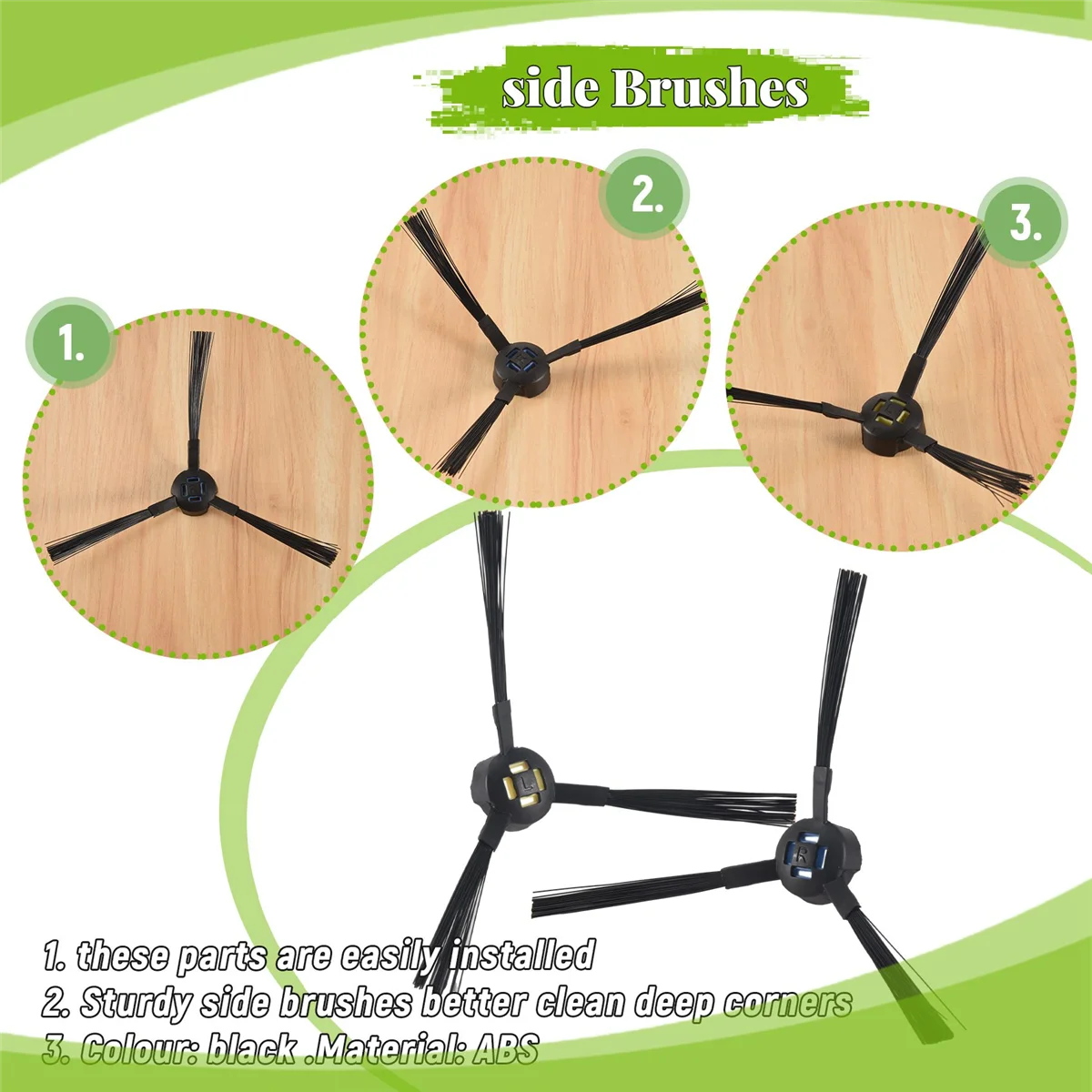 Боковая щетка для робота-пылесоса V8 V8S X750 A7 X800 X785 V80 10 шт.