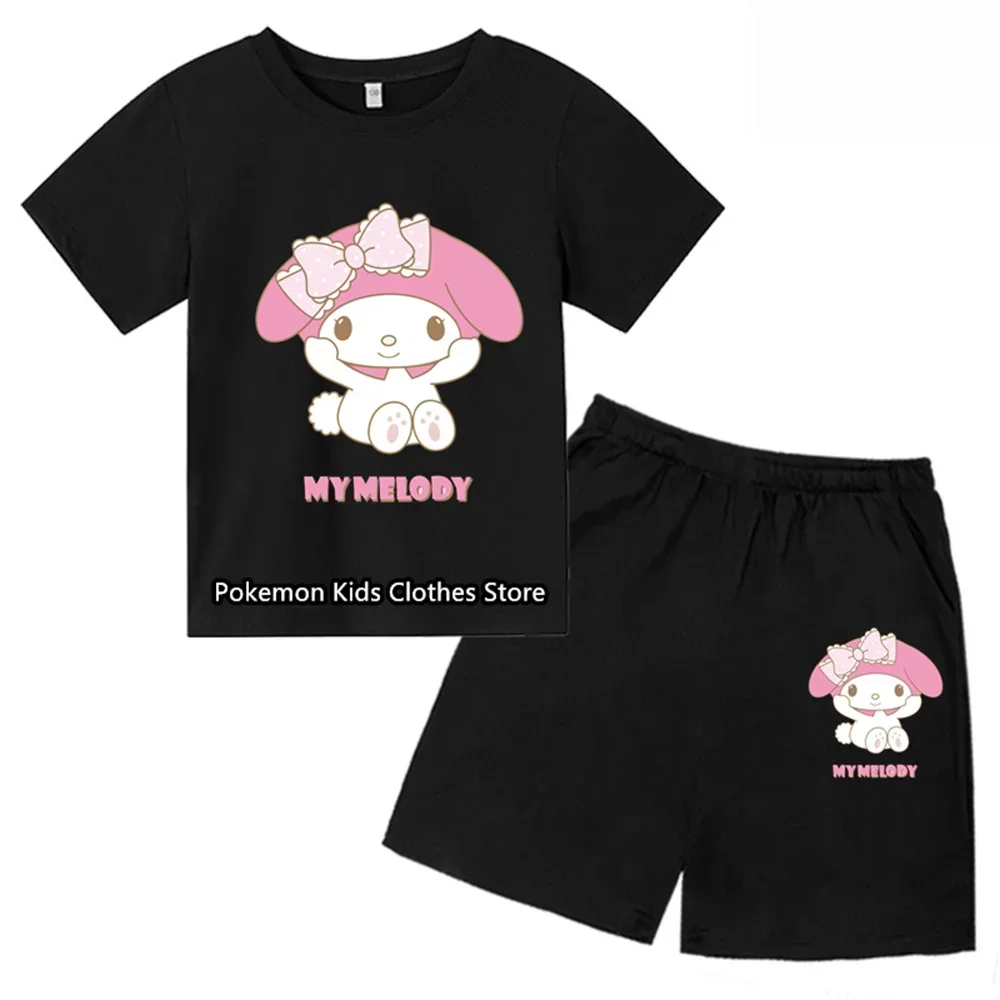 My Meoldy Tshirt Set Kids Baby Boys Clothing Sets Summer Girls Short Sleeve Sports T-shirt Shorts 2-piece Clothes