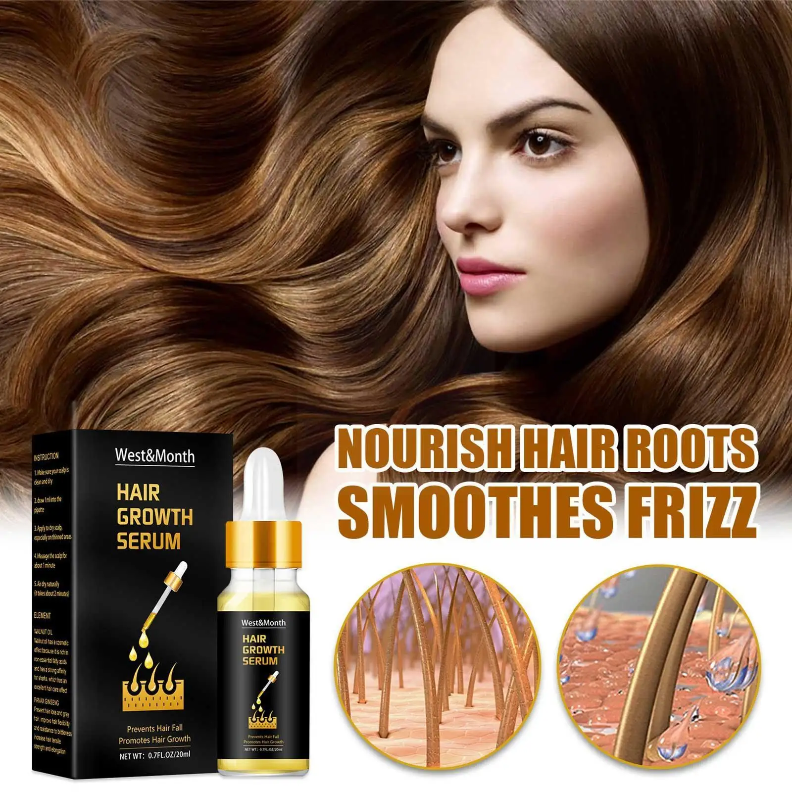 

Hair Growth Essence Preventing Hair Lose Nourish Dry Botanical Beauty Essence Care Damaged Hair Care Scalp Care Enhancement S7C1