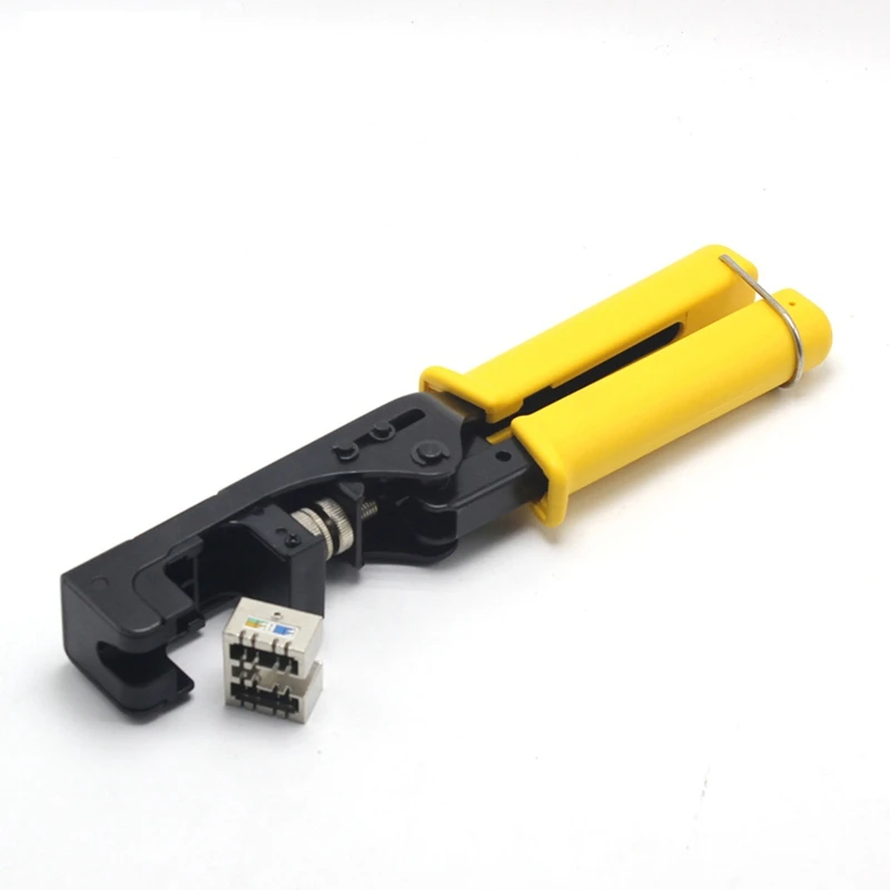 NEW-RJ45 Обжимные клещи Network Nodule с крючком 180 ° для модуля сетевого кабеля кусачки Cat5e