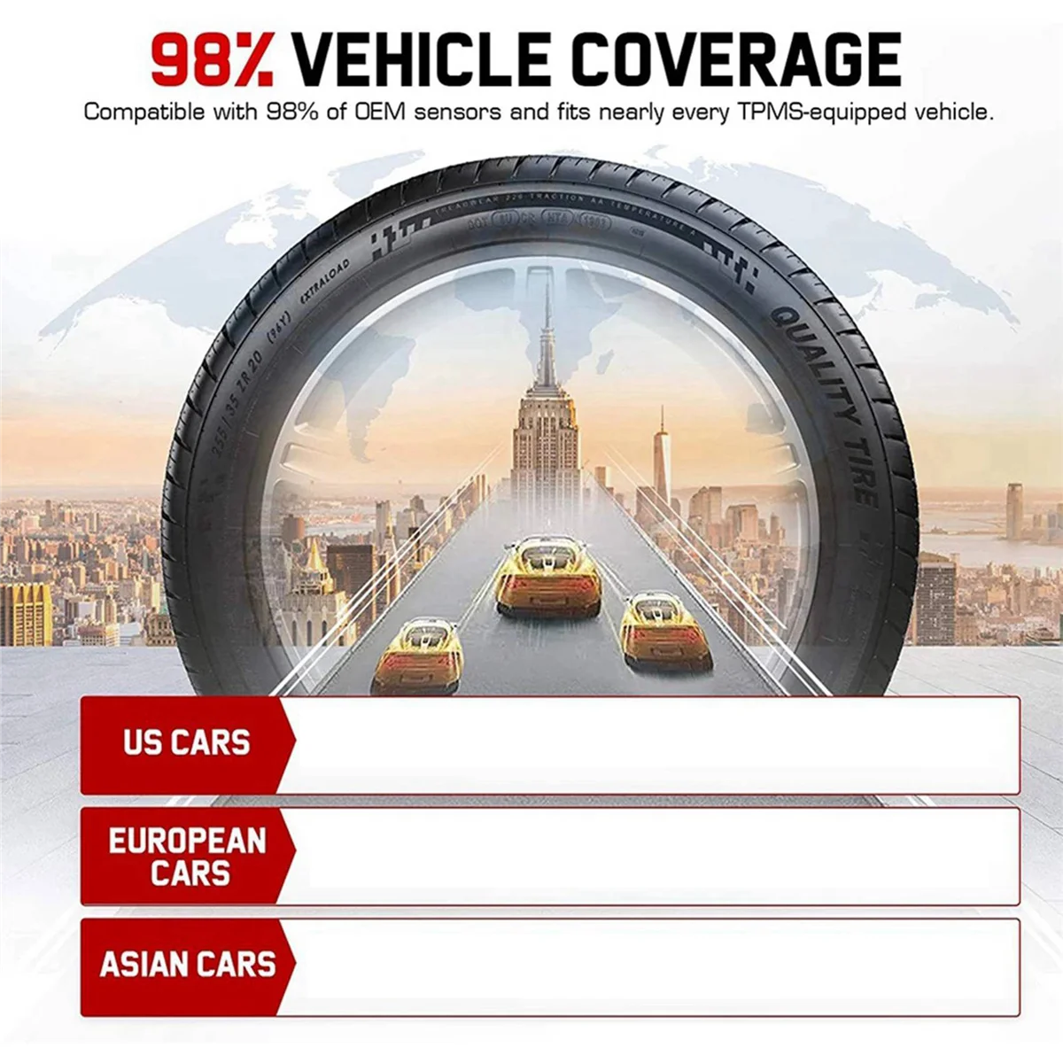 Программируемый датчик MX 315 МГц + 433 2 в 1 давления шинах система контроля