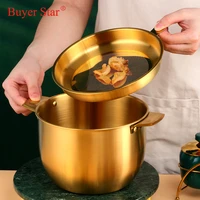 buyer star stainless steel 2 8l oil strainer pot container gold soup storage can with filter cooking kitchen household tools