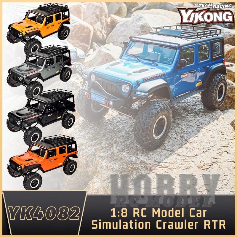 

YIKONG YK4082 V2 2.4GHz 4WD 1/8 RC Electric Simulation Rock Road Model Car Crawler Buggy Vehicle Remote Control Aldult Kids Toys