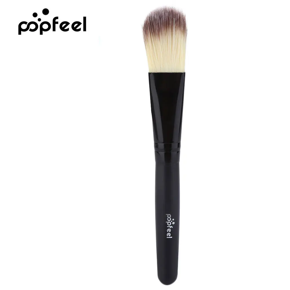 

POPFEEL Single Blush Brush Superfine Wool Short Rod Small Loose Powder Foundation Universal Make Up Brush CXYL