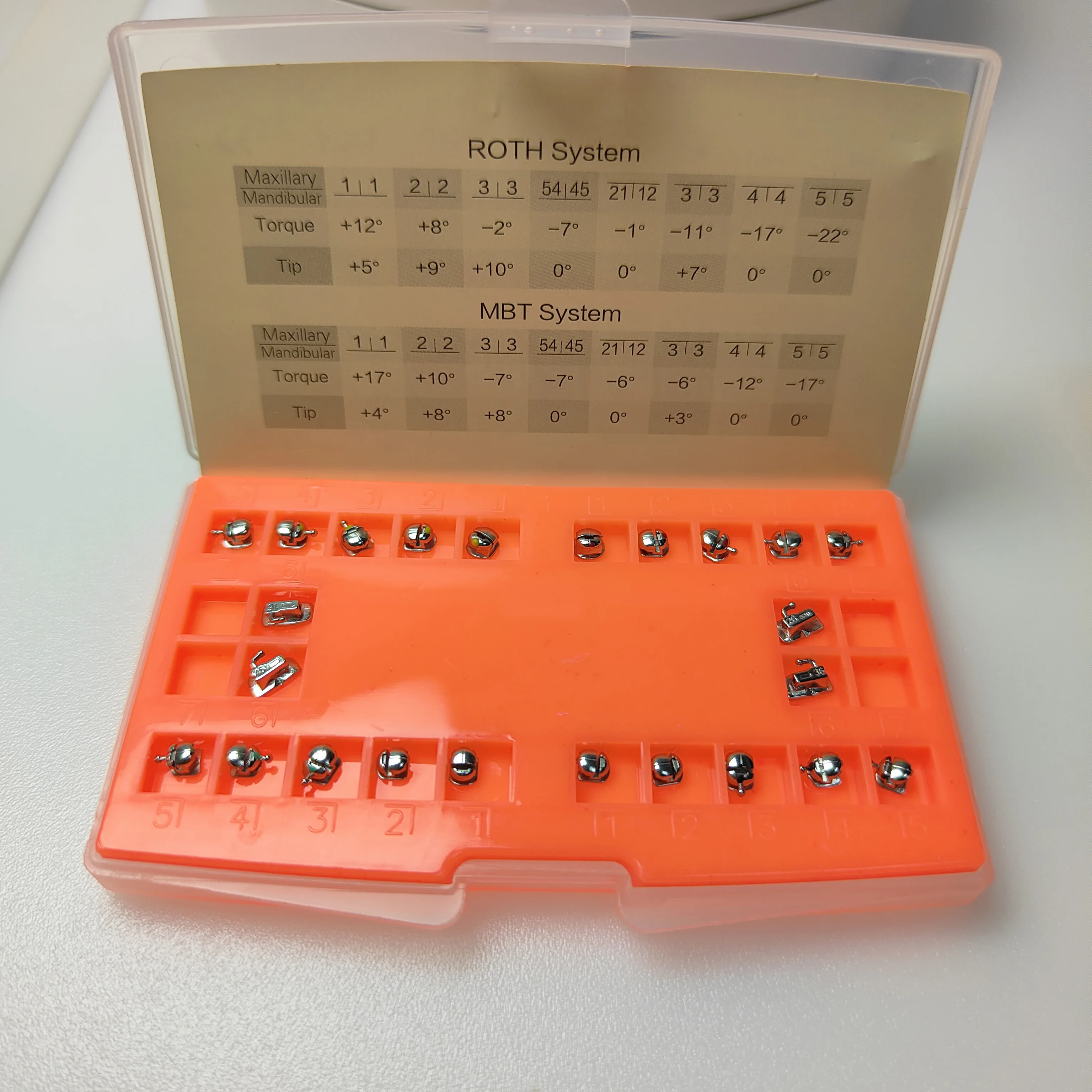 24 шт./набор стоматологические сферические скобы Ортодонтические моноблочные