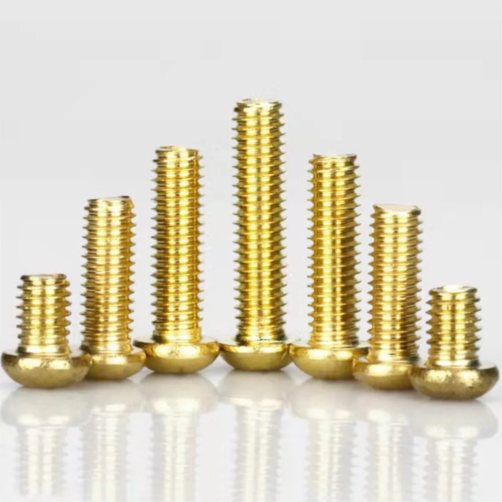 

DIN7985 GB818 10 шт. 2 #4 #6 #8 # UNC резьба латунь крест Встраиваемая панорамная головка прецизионный болт полностью резьбовые крестовые винты
