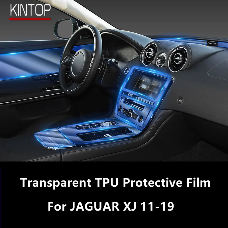 

For JAGUAR XJ 11-19 Car Interior Center Console Transparent TPU Protective Film Anti-scratch Repair Film Accessories