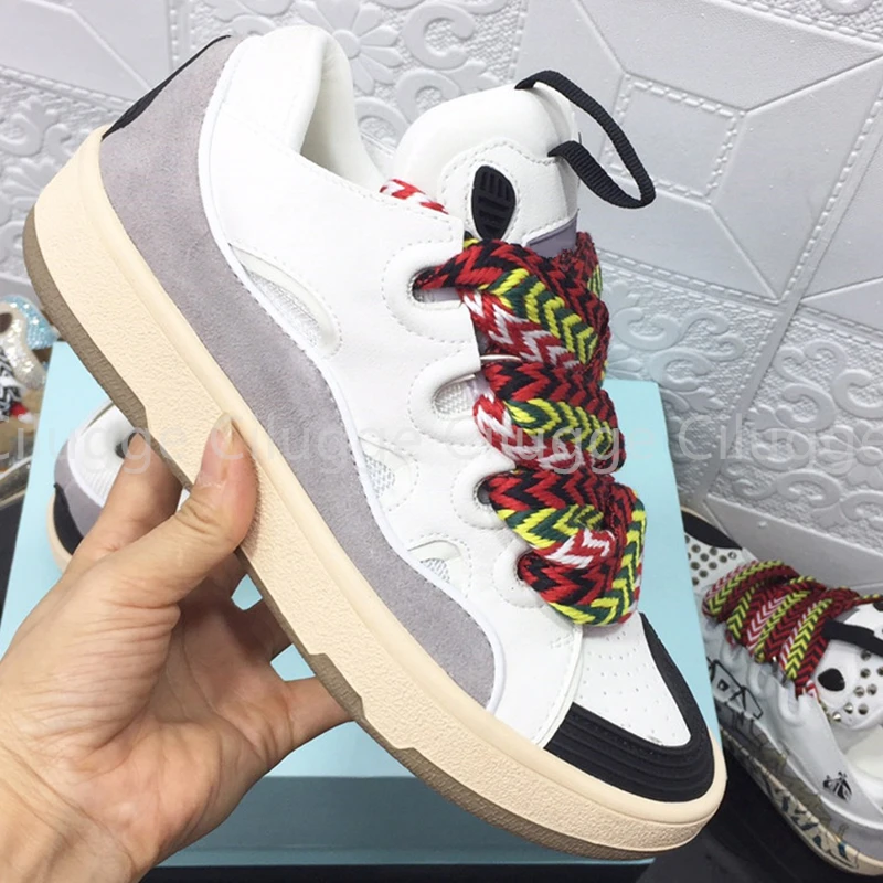 

New Men Sneakers Big Size 46 Fashion Genuine Leather Lace Up High Quality Sport Shoes Casual Shoe Men Running Shoes