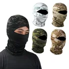 Маска-Балаклава камуфляжная Защитная, армейская тактическая маска на все лицо для езды на велосипеде, рыбалки, охоты