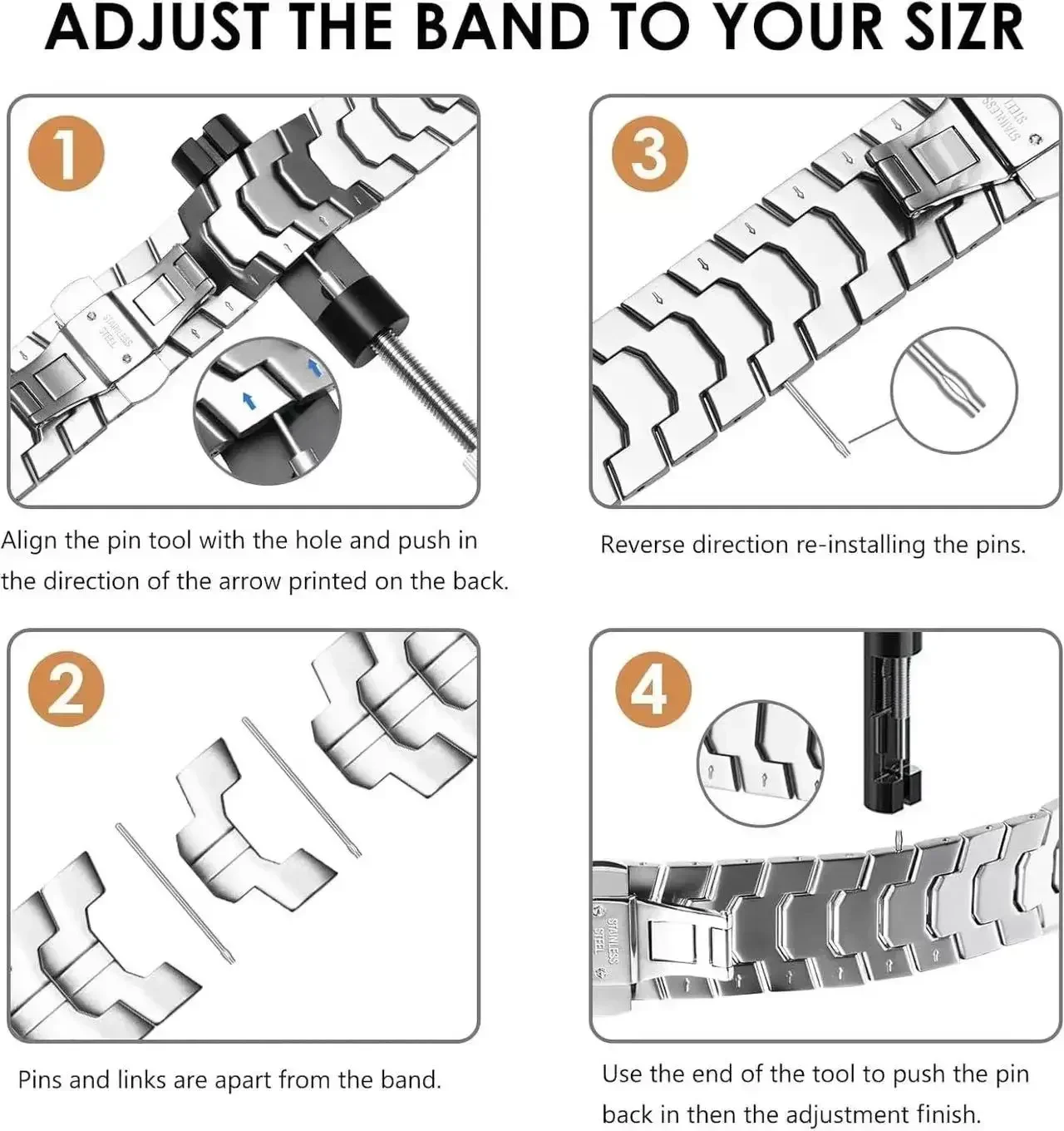 Фото Titanium Alloy Luxury Strap for Samsung Galaxy Watch Ultra 47mm No Gaps Curved End Metal Bracelet for GALAXY 7 WristStrap Correa №5