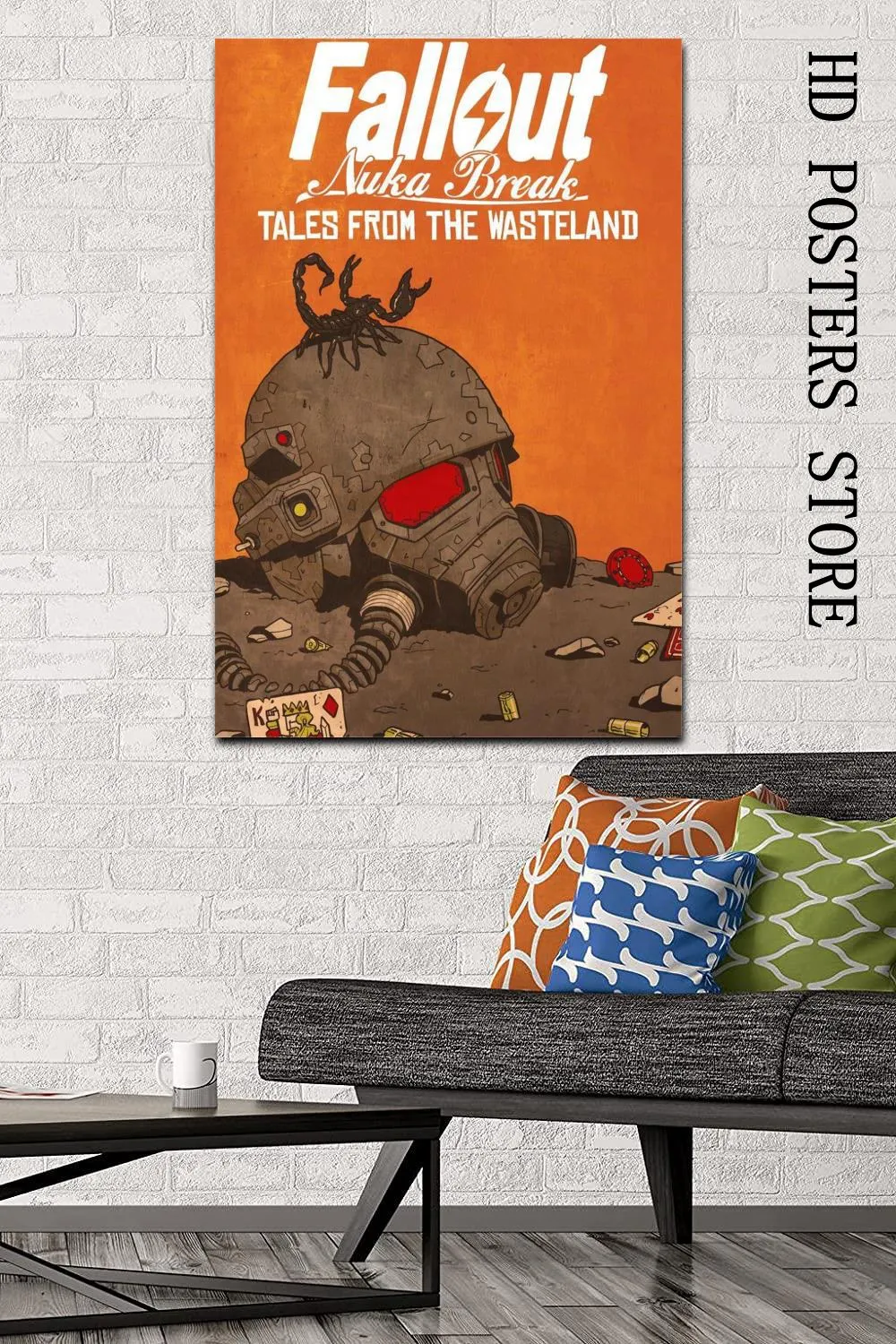 Профессиональная декоративная картина Fallout 3 4 по мотивам фильмов и игр HD-Картина