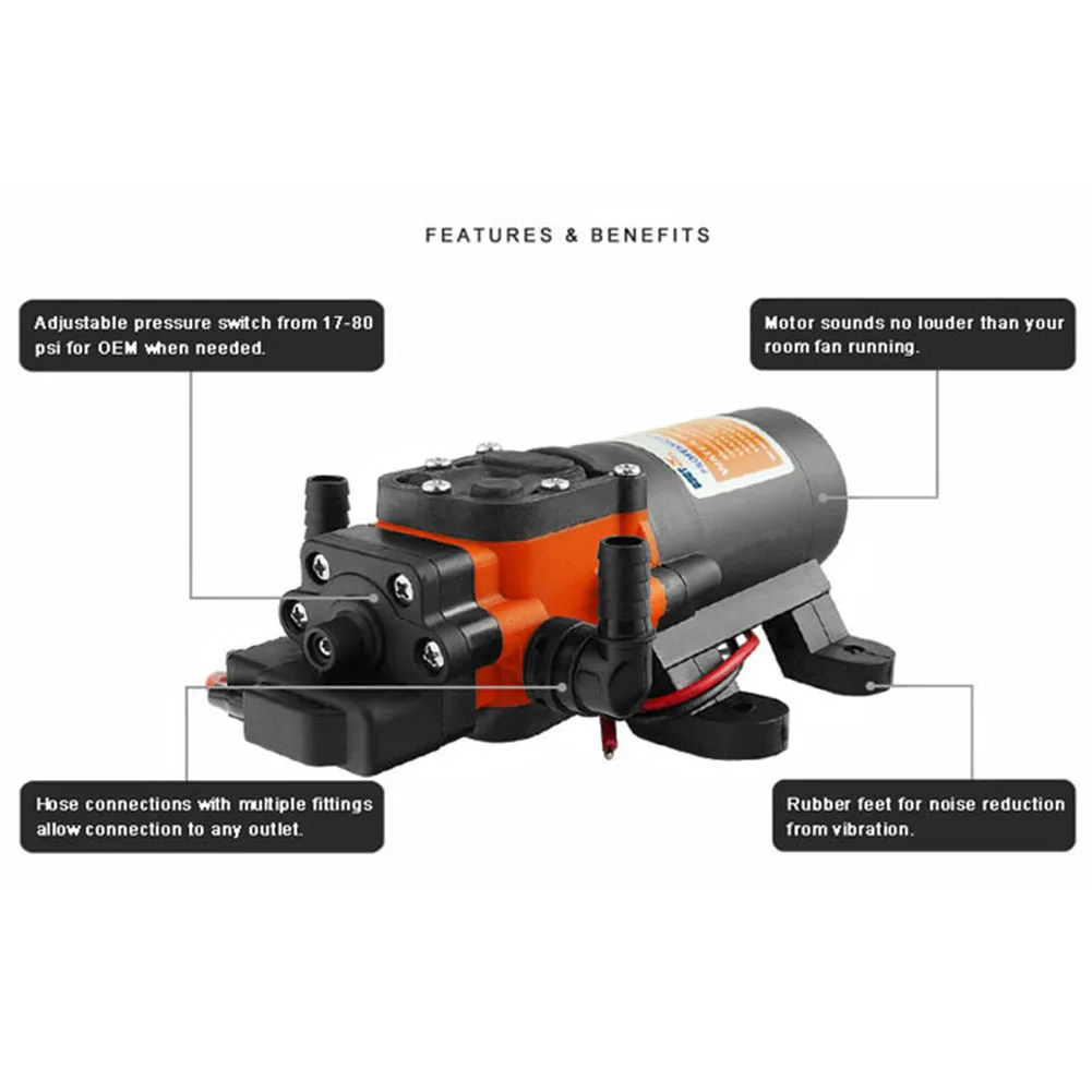 

1set Car Accessories Self Priming Pump DC Water Pump 12V Marine Plastic