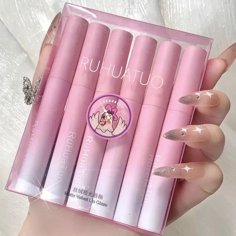 

Velvet Matte Lip Gloss Waterproof Natural Moisturizing Red Lasting Up Lip F7n7 Cosmetic Lipstick Makeup Make 6pcs Long Sexy O3e2