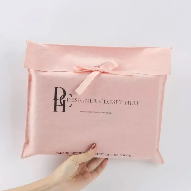 Мешки-конверты с розовой бархатной лентой 7x7 см 8x10 см 10x10 см 12x12 см, мешочки с откидной крышкой и логотипом
