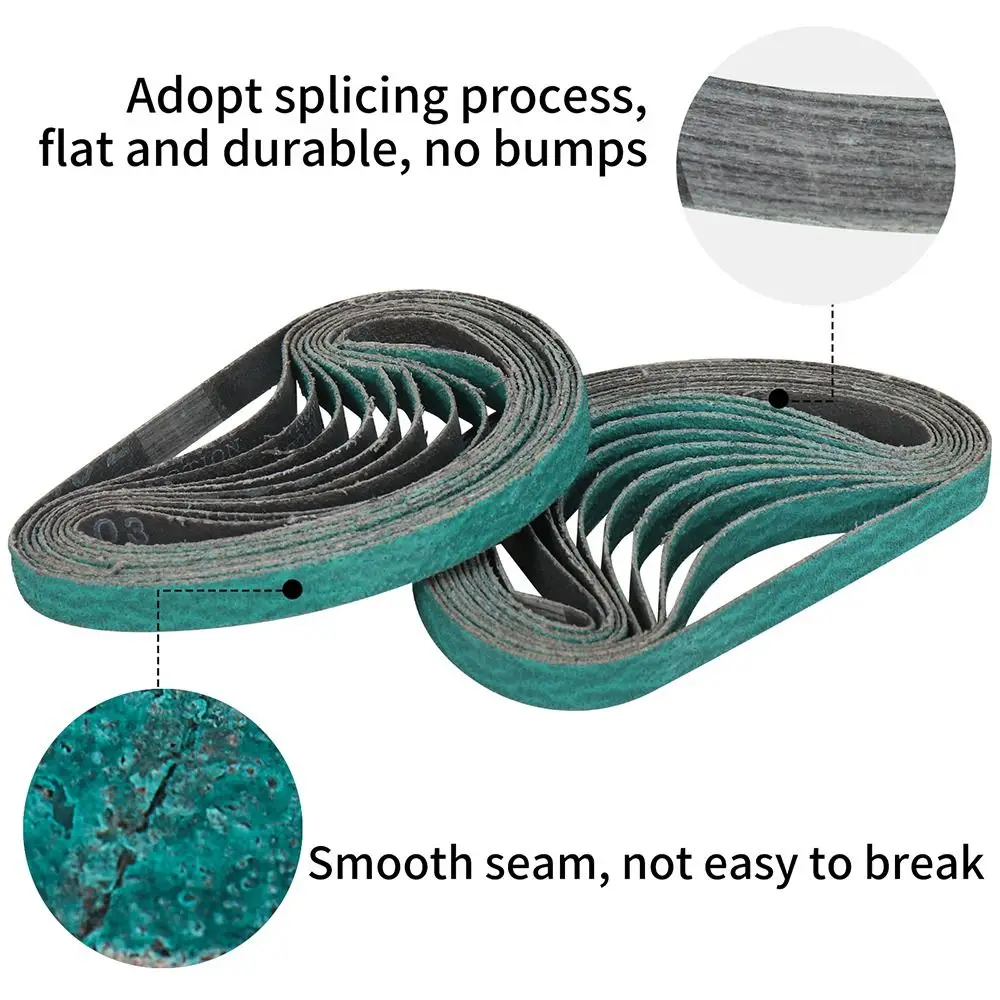 Шлифовальная лента Зернистость 40-120 10x330 мм 20x520