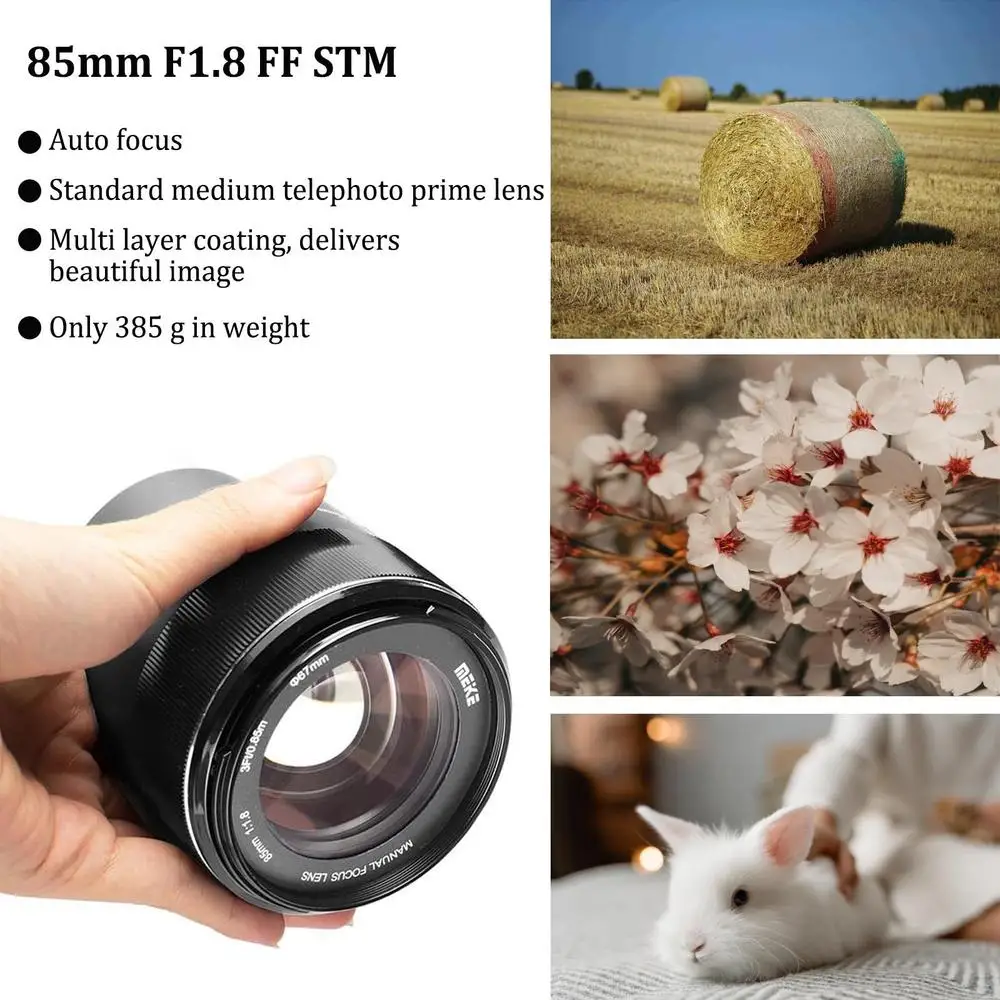 Фото [DO бразильский] MeiKe 85 мм F1.8 для Sony Автофокус Средний телефото STM Полнокадровый портретный объектив для Sony E Mount беззеркальных камер №3