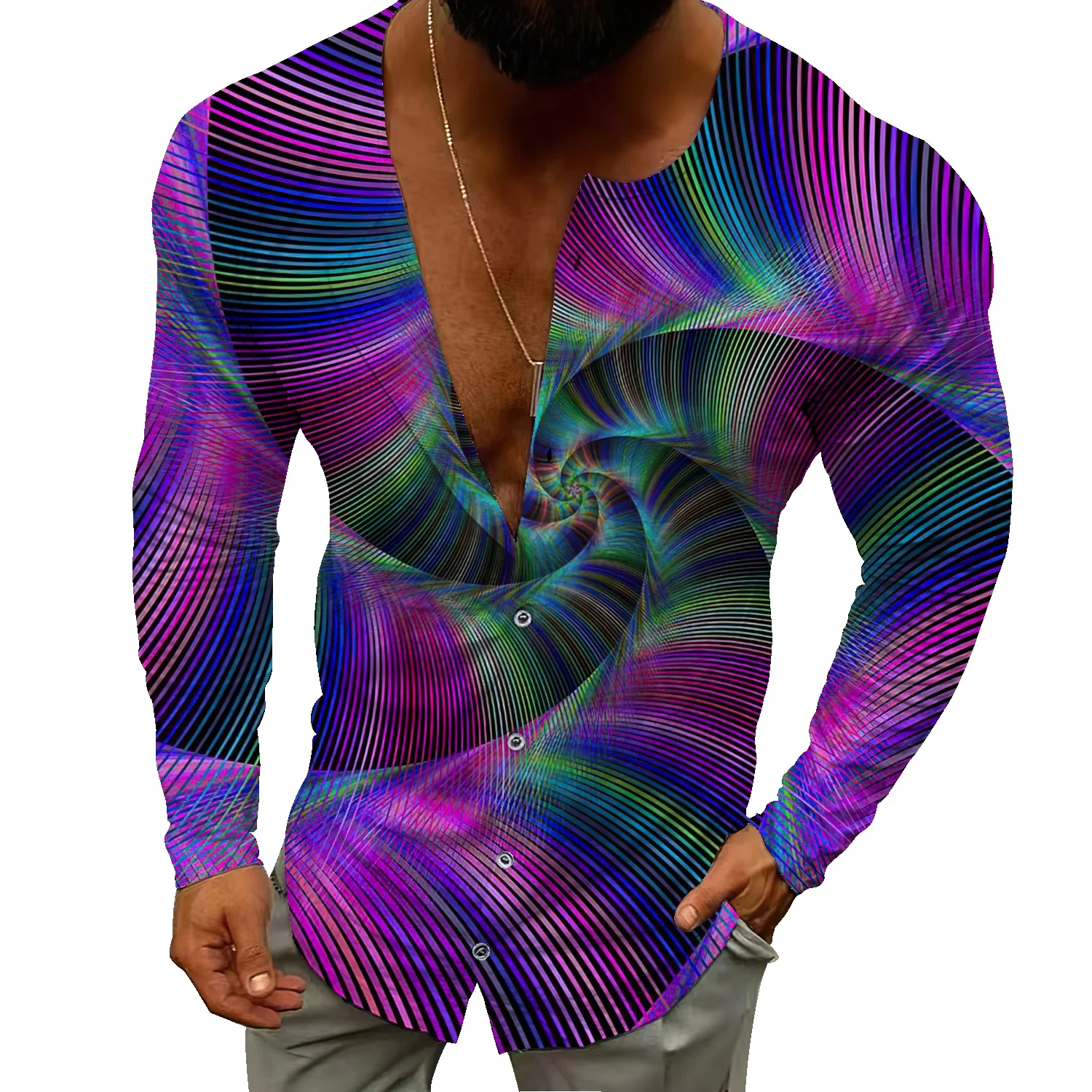 

Highlight muscle fitness shirt No iron fast drying stretch long sleeve shirt Muscle men's running fitness shirt