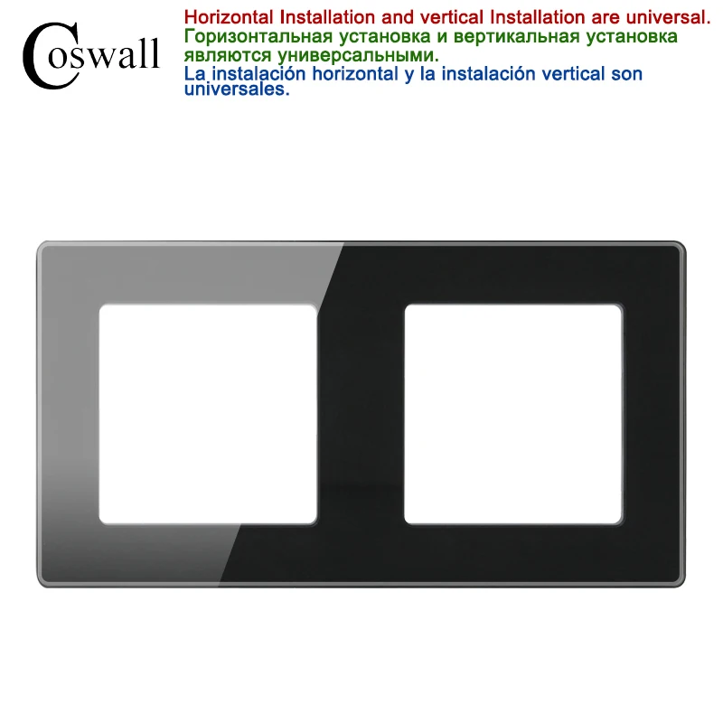 

Coswall Alice черная стеклянная сенсорная розетка Wi-Fi/Zigbee