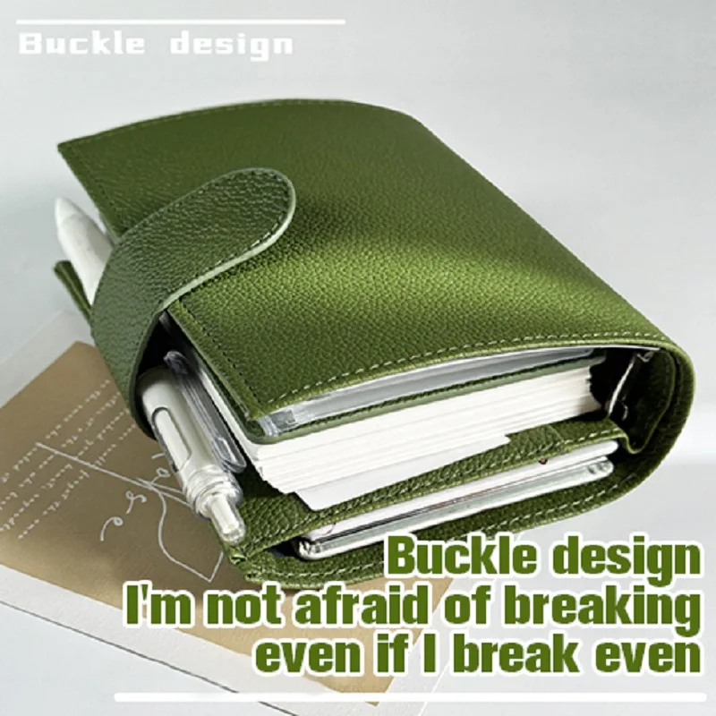 Ежедневник на 2024 год ежедневник A7 дневник 6 колец блокнот из искусственной кожи