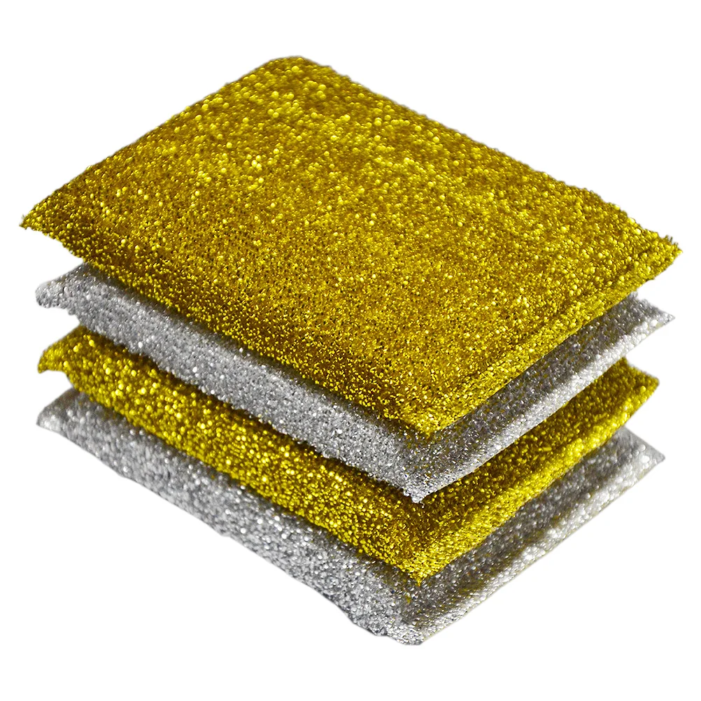 

24pcs Glitter Sponge Scrub Brush Household Scouring Pad Dishwashing Sponge Cleaning Pad Sponge Cloth for Home Kitchen