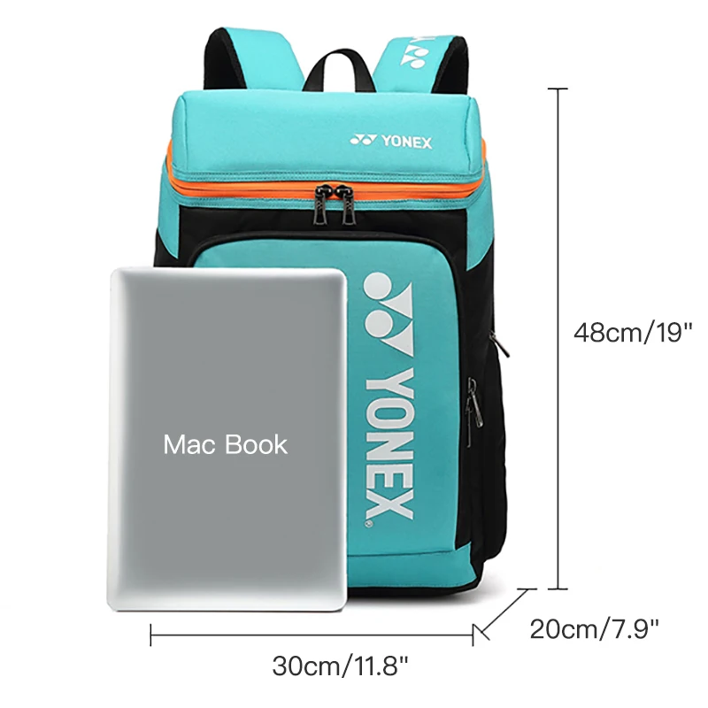 Original YONEX Men Women Badminton Backpack Max For 2 Badminton Rackets With Shoes Compartment Hold All Shuttlecock Accessories