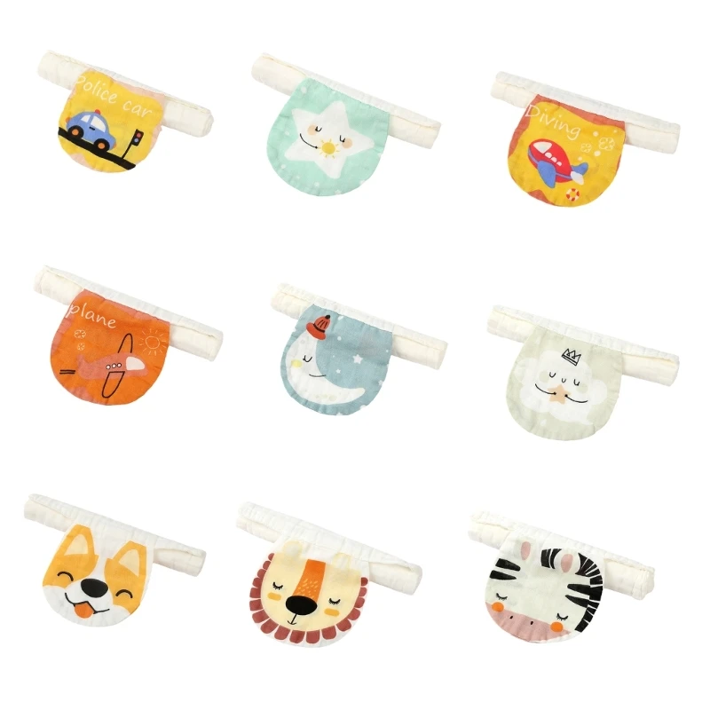 

Baby Back Sweat Absorbent Cloth for Boys Girl 0-36Month Breathable Cartoon Wash Cloth Skin Friendly Back Sweat Towel