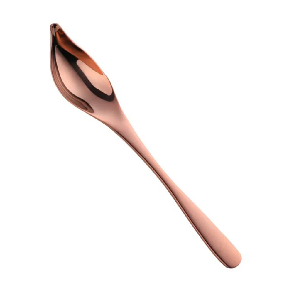 

Chocolate Spoon Stainless Steel Decorating Spoon Saucier Spoons Chef for Decorative Dish Plates Cake Coffee Sauce Dessert