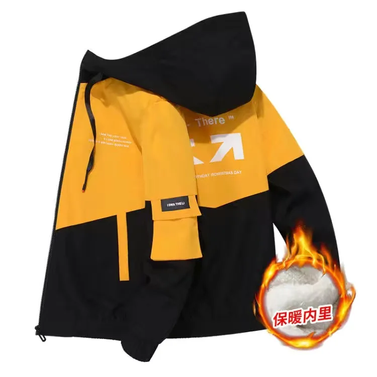 

Autumn Mens Jackets Casual Male Outwear Fleece Thick Warm Windbreaker Jacket Mens Military Baseball Coats Clothing