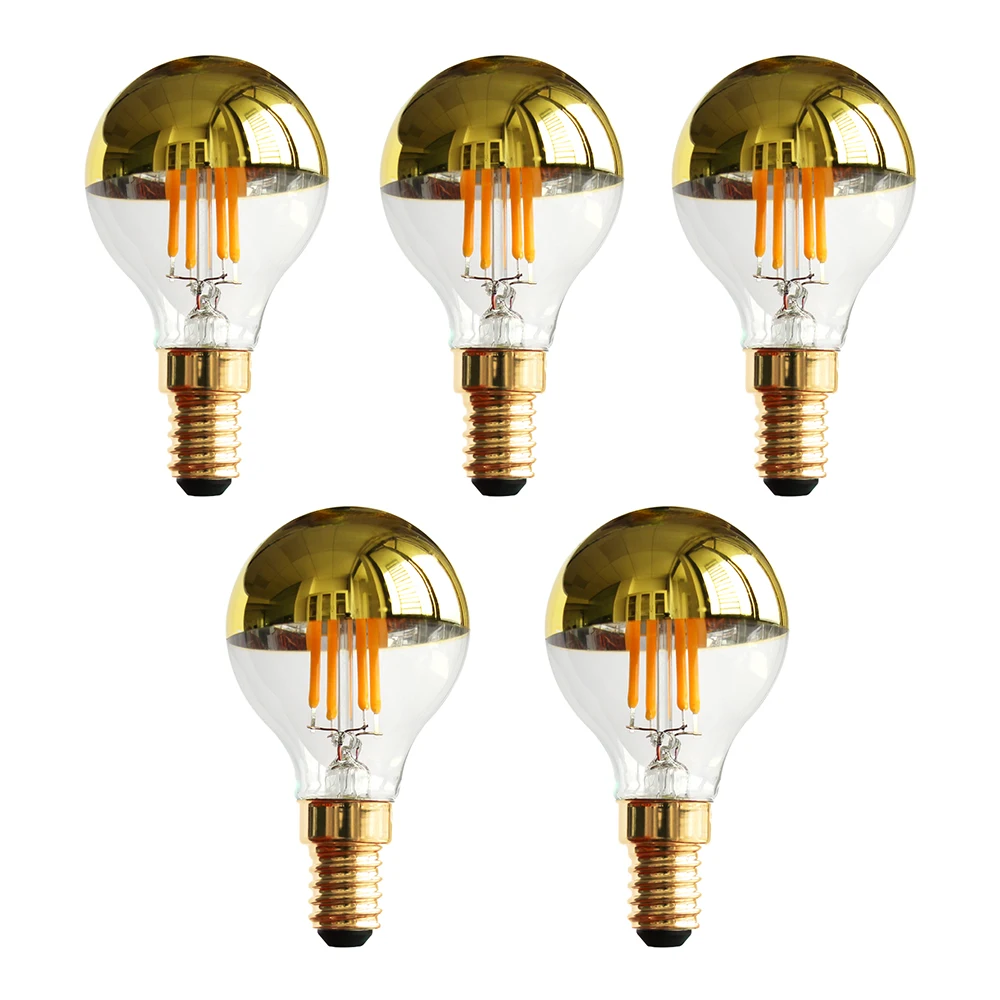 

Светодиодные лампочки Hcnew G45 золотые 4W теплый белый E12 E14