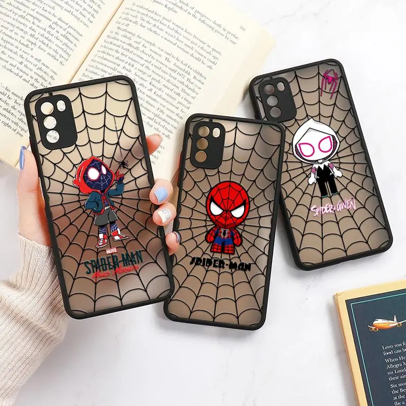 

Spider Man Miles Morales Mi 11 Lite 5G NE Cases For Xiaomi 12 12T Pro 11T 9 10 Cover POCO X3 NFC F3 M3 M4 Pro Matte Funda Marvel