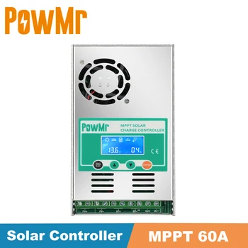 MPPT 60A Solar Charge Controller Backlight LCD 12V 24V 36V 48V Solar Regulator for Max 190V Solar Panel Input  for Solar System