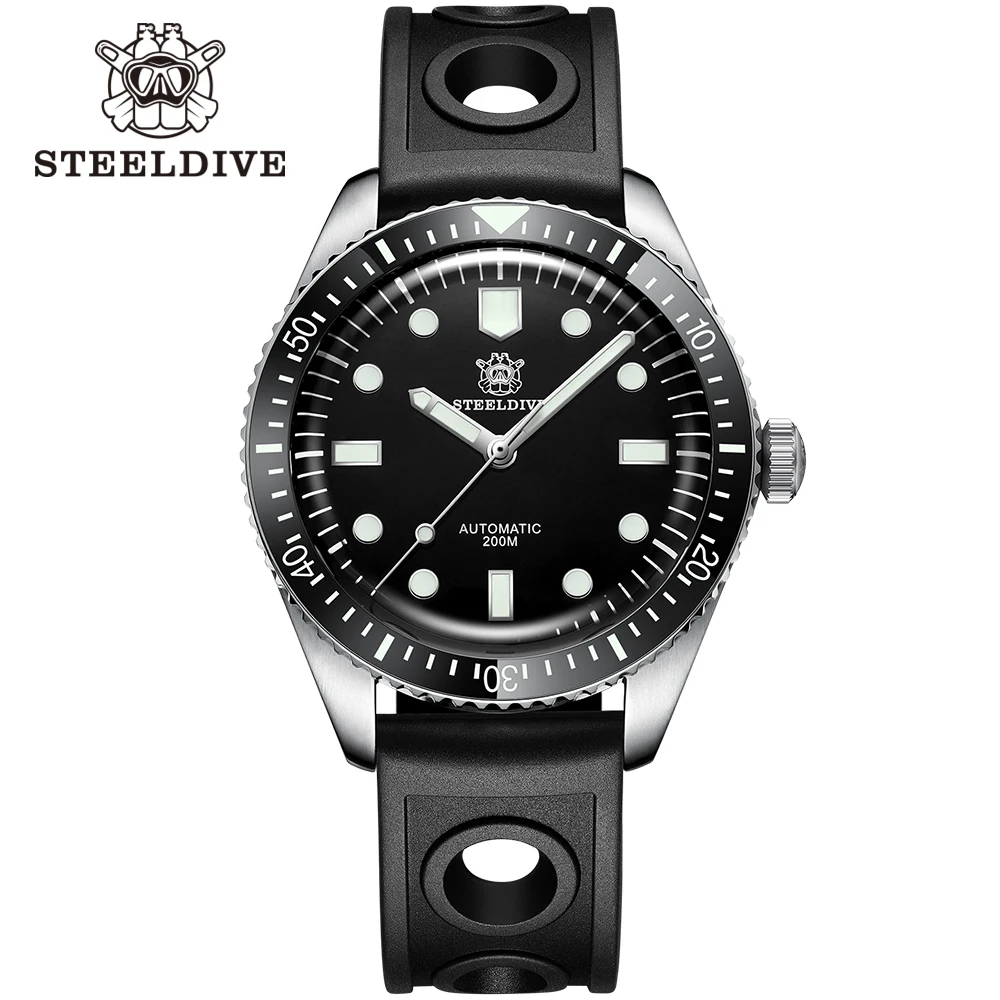 

SD1965 Dive Watch Automatic Mechanical Swiss BGW9 Luminous 316L Premium Stainless Steel Case Sapphire Crystal Luxury Wristwatch