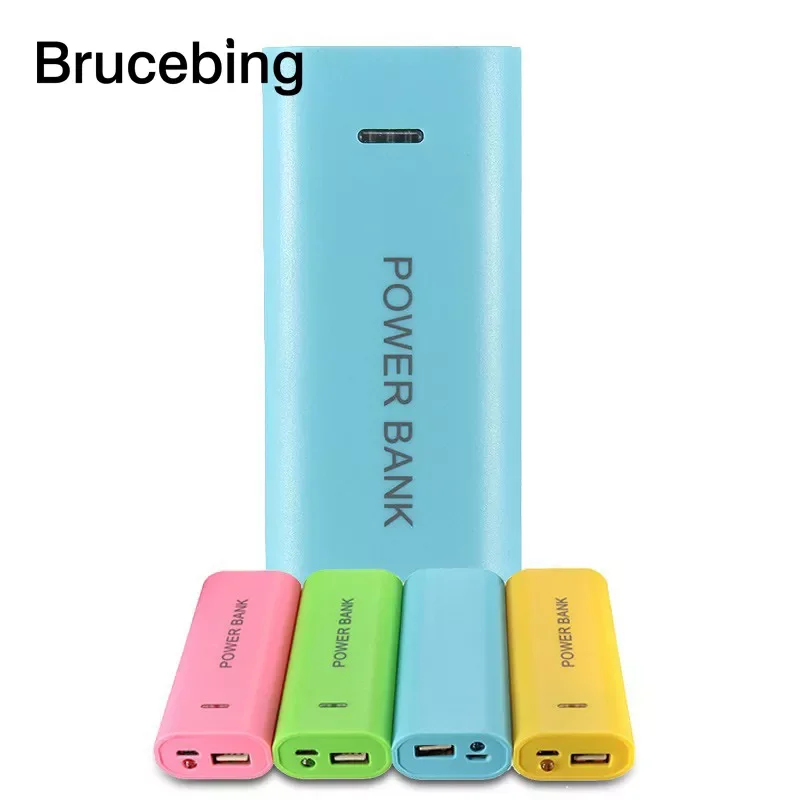 

New Ultra thin protable 5V USB cable Power Bank Case Kit 18650 Battery Charger DIY Box For Cell Phone All Smartphone