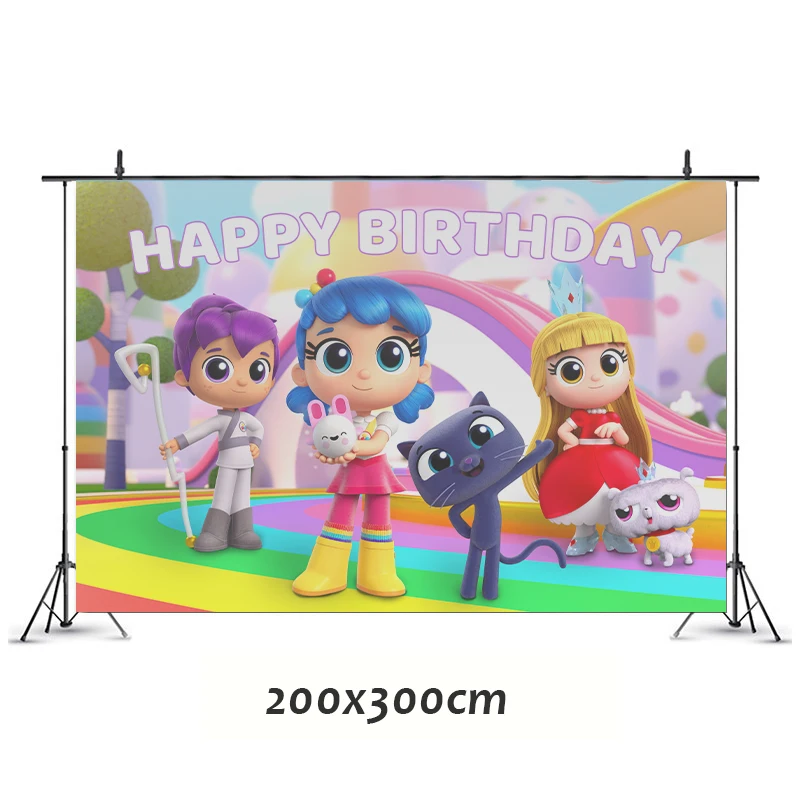 Украшения для дня рождения истинное и Радужное Королевство тематические игры