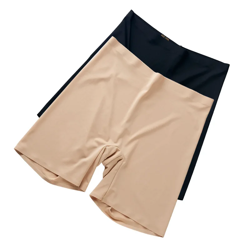 Female Under Shorts Underwear Size Cool Safety Elasticity Skirt 5XL Shorts High Thin Ice Safety Pants Large Silk Women Summer