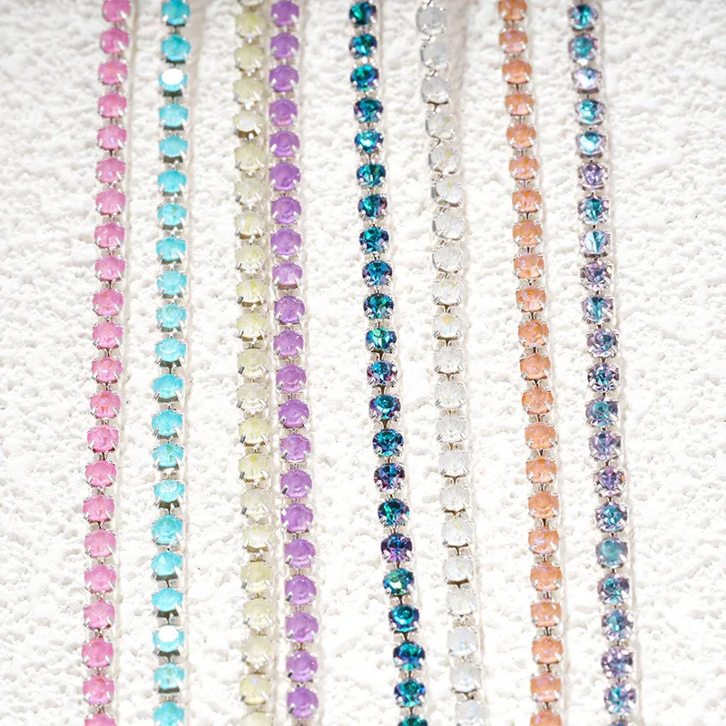 1 ярд серебряный коготь цвет мокко бриллиант Круглый с плоским основанием