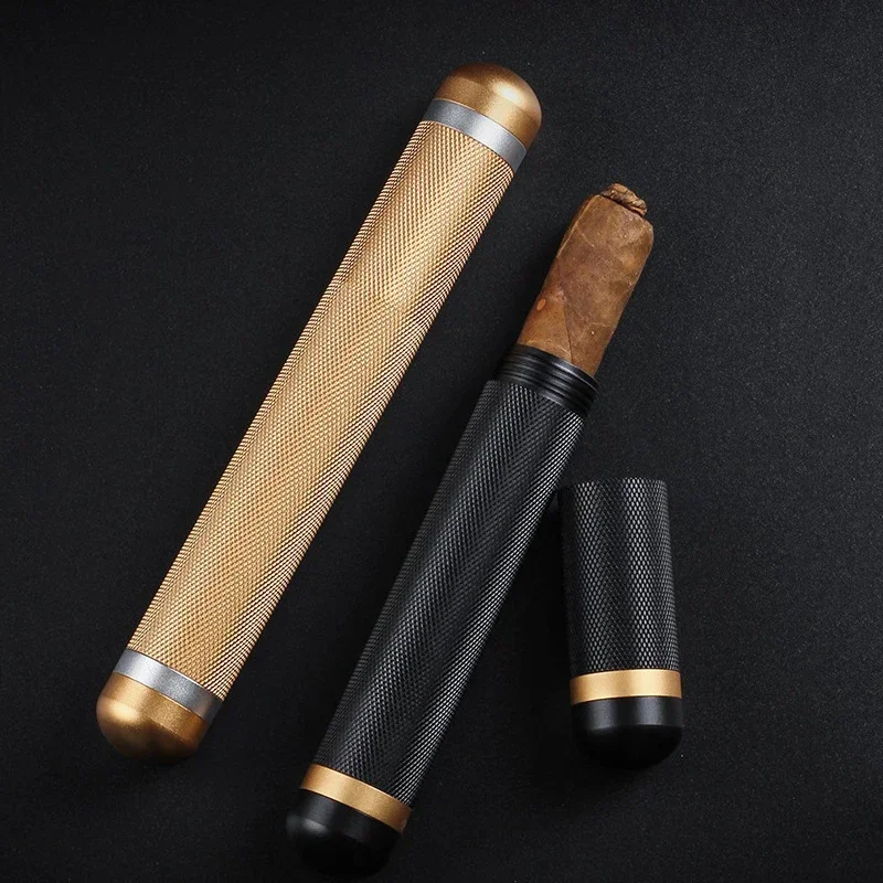Корпус для Хранения Сигар из алюминиевого сплава 22 мм с одной закручивающейся