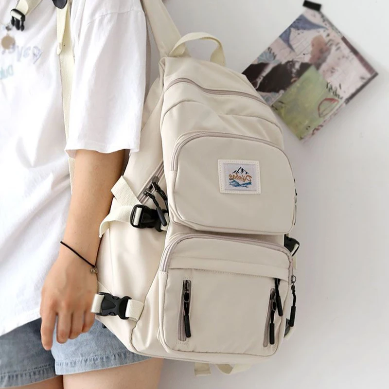 Женский школьный рюкзак для книг, дорожный рюкзак для девочек, корейский модный женский водонепроницаемый рюкзак для подростков, дорожный ...
