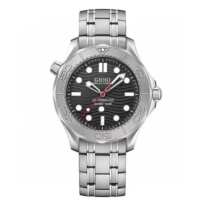 

men automatic mechanical watch matte black rubber