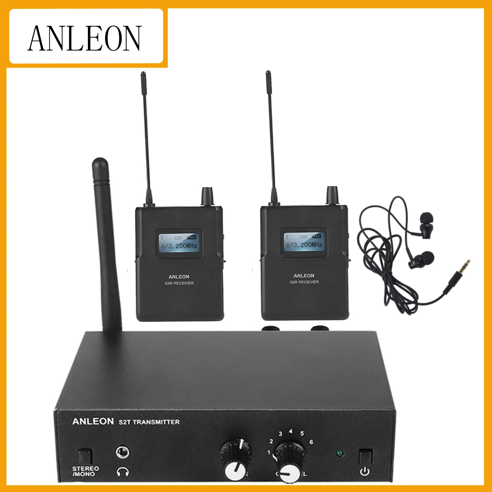 Беспроводная стереосистема ANLEON S2 система ушного монитора 670-680 МГц 526-535