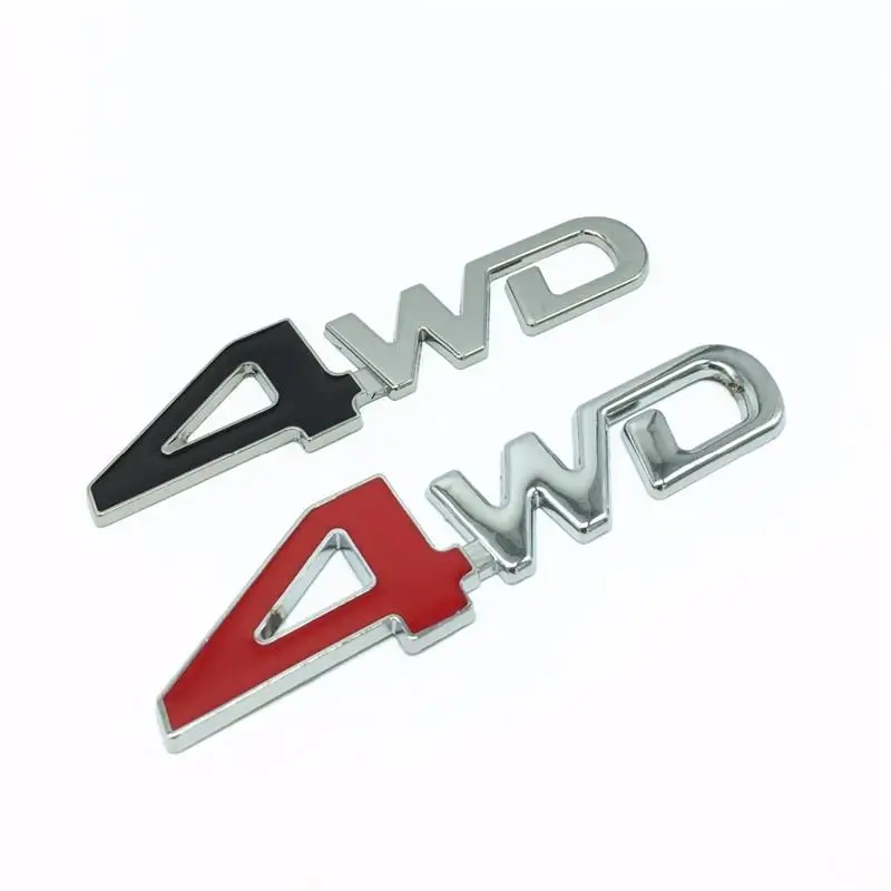 

4wd Car Badge Metal Sticker Decal For Jeep Cherokee Wrangler Willys Renegade 4x4
