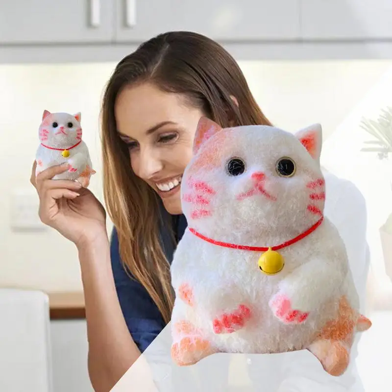 Reduce Pressure Cat Toys Fat Mochi Stress Animal Toy Cute Squeeze TPR